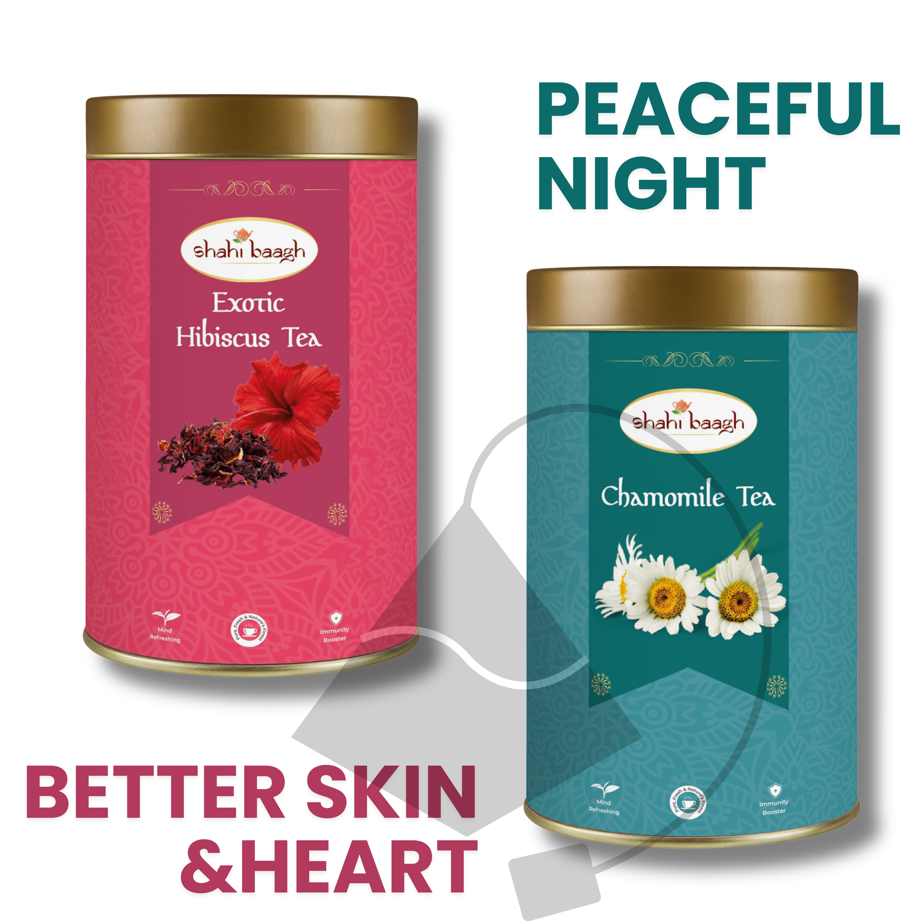 Hibiscus and Chamomile Combo Tea Bag